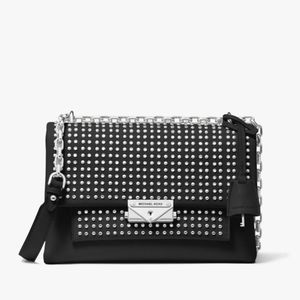 New Michael KorsCece Medium Studded Leather